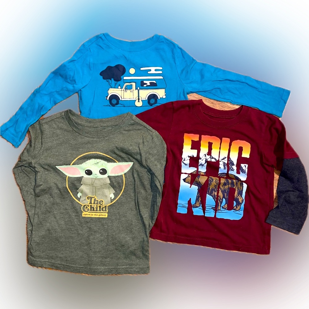 3T long sleeve boys shirt bundle